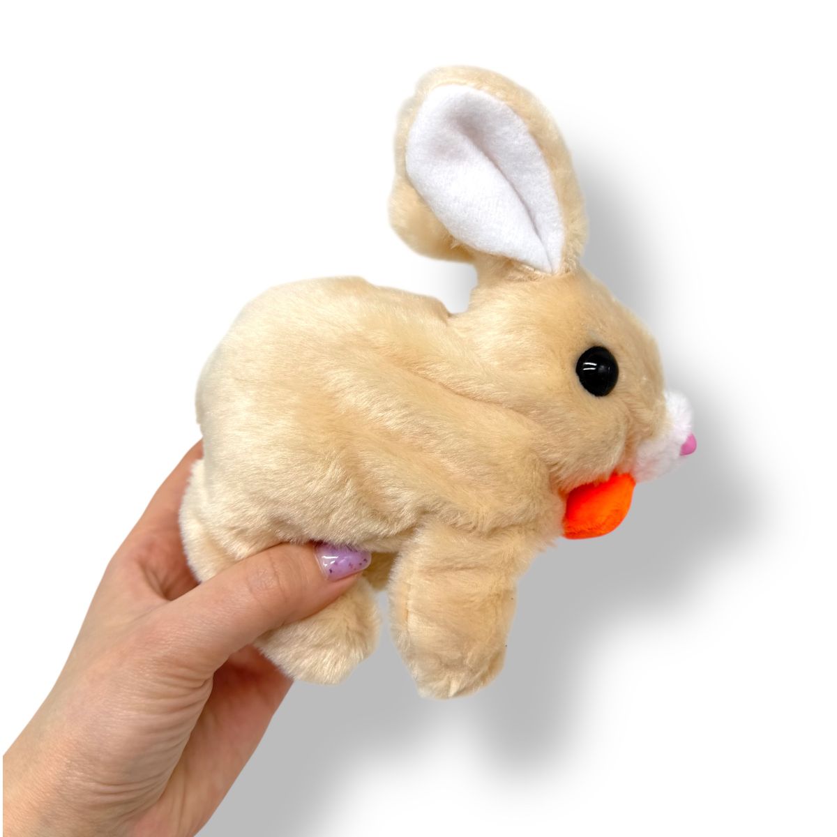 Заяц ходок с морковкой (БЕЖЕВЫЙ)  фото 2