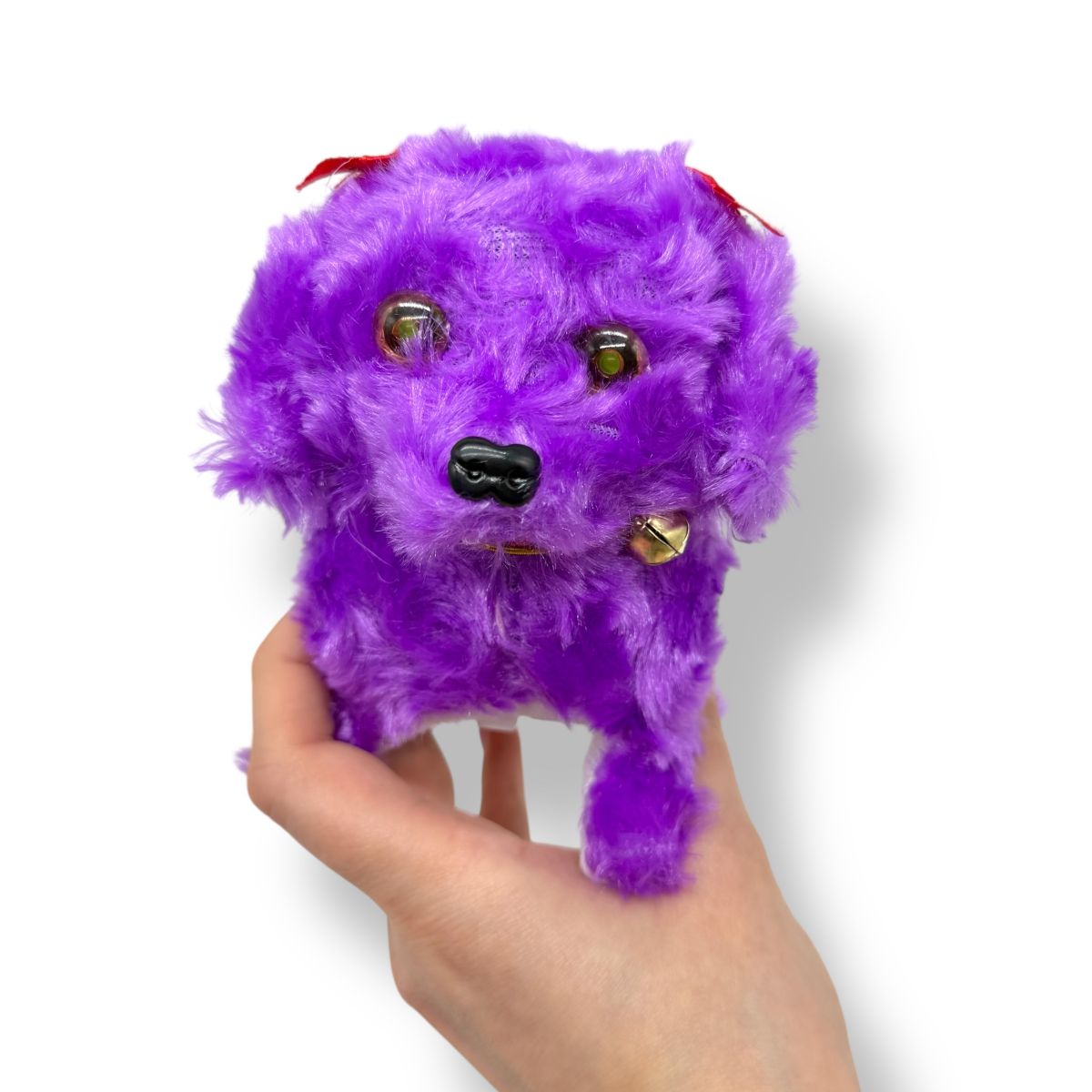 Собачка ходилка з бантом (ФІОЛЕТОВА)  фото 2