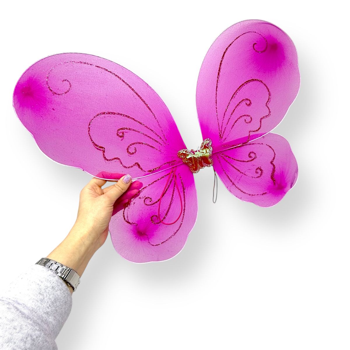 Крила метелика з обручем, паличка (МАЛИНОВИЙ)  фото 2