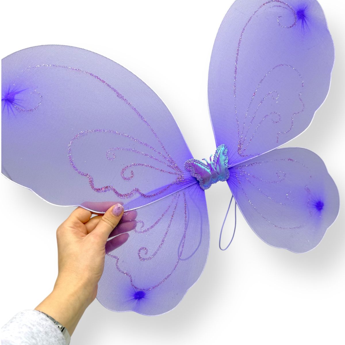 Крила метелика з обручем, паличка (ФІОЛЕТОВИЙ)  фото 2