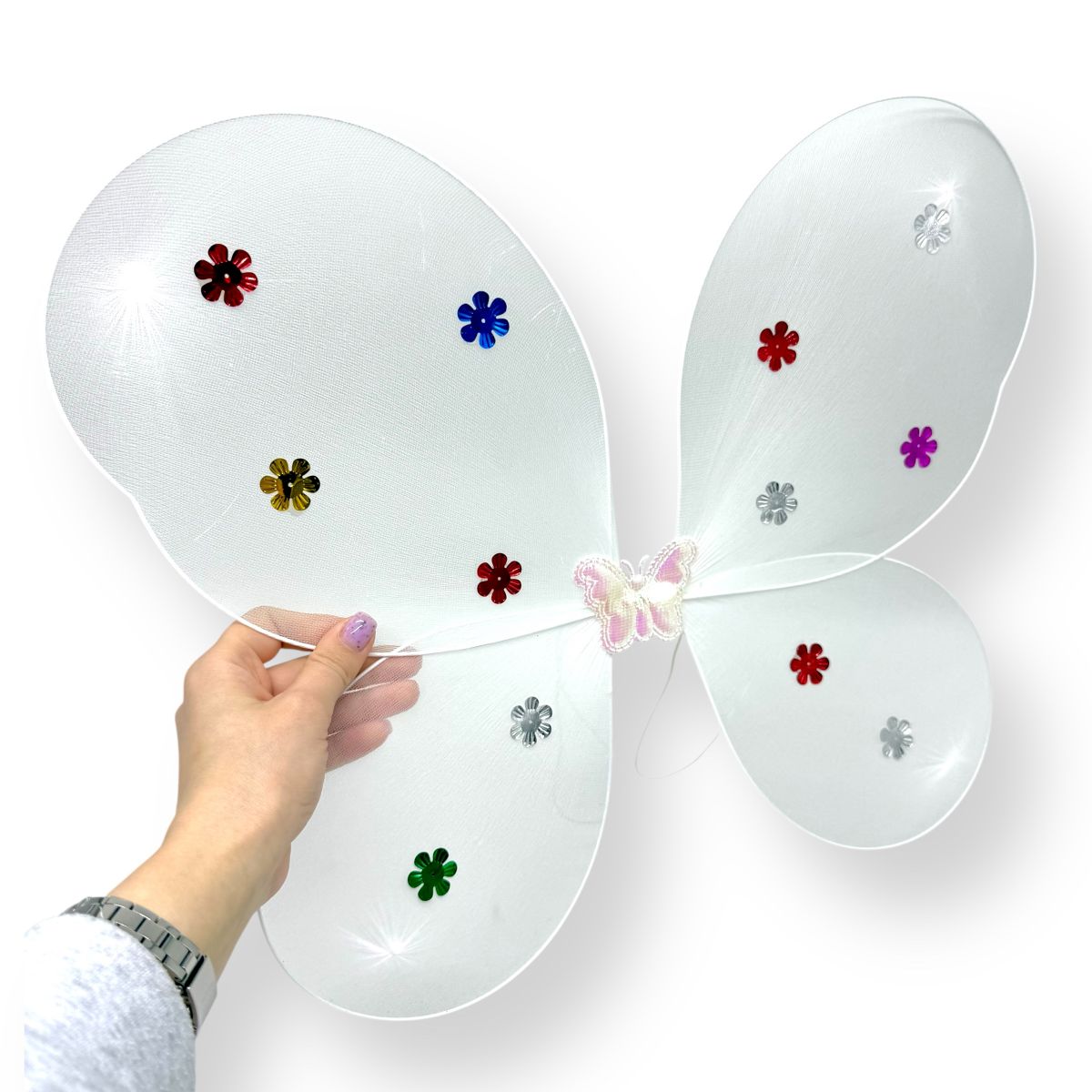 Крила метелика з обручем (БІЛІ)  фото 2