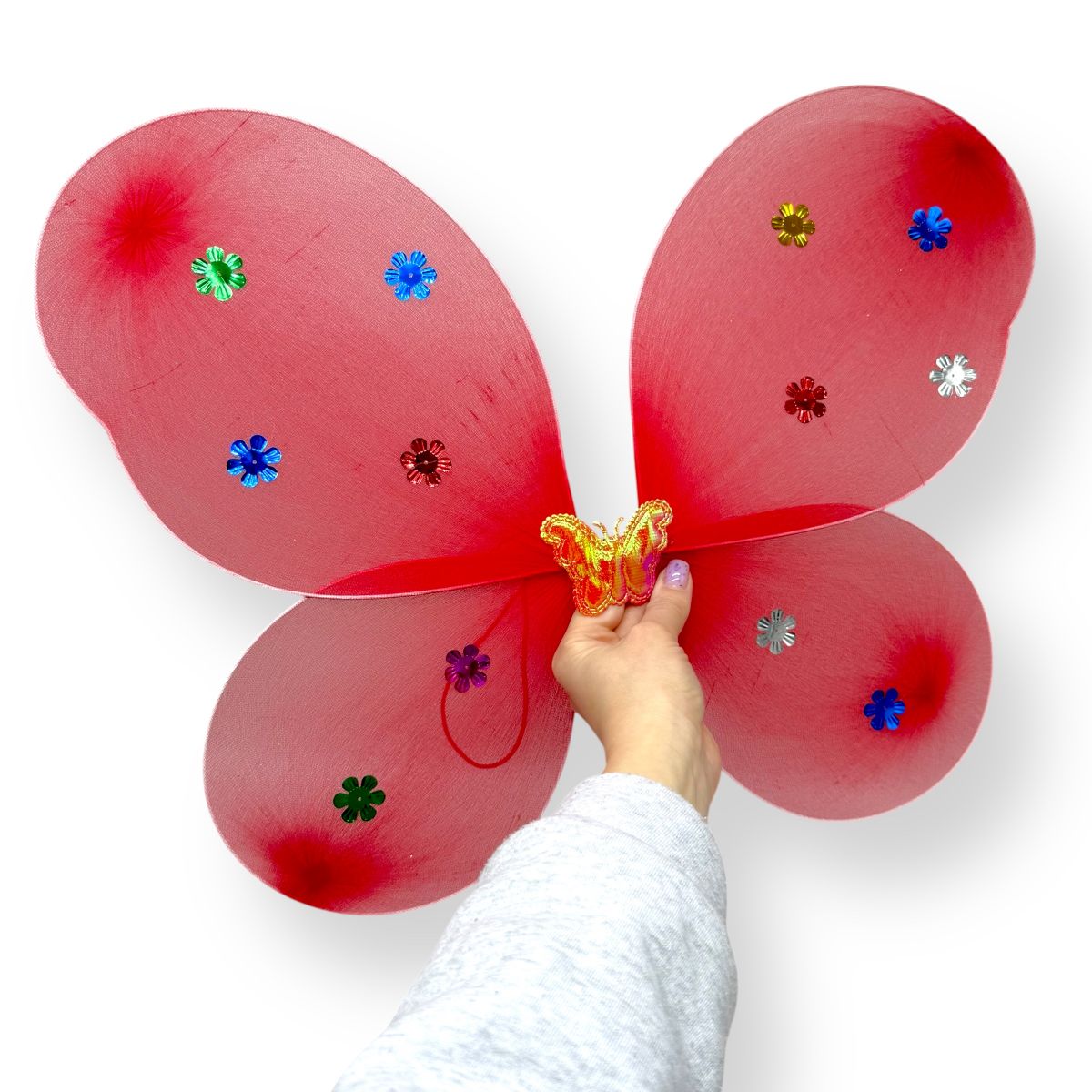 Крила метелика з обручем (ЧЕРВОНІ)  фото 2