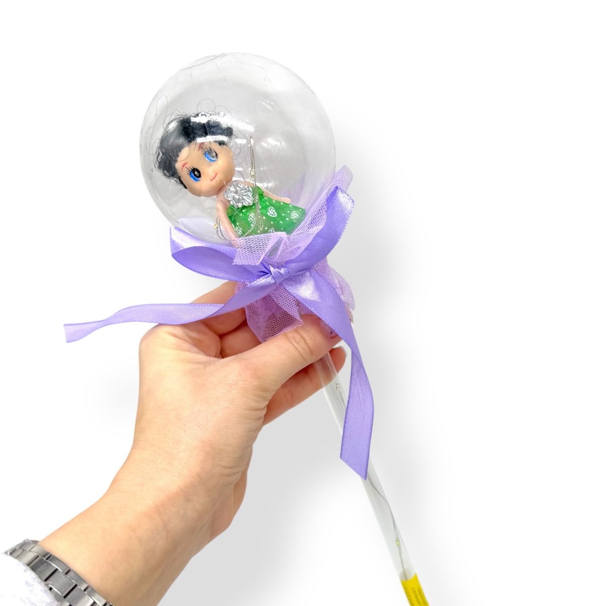 Паличка, що світиться з лялькою (фіолетова)  фото 2