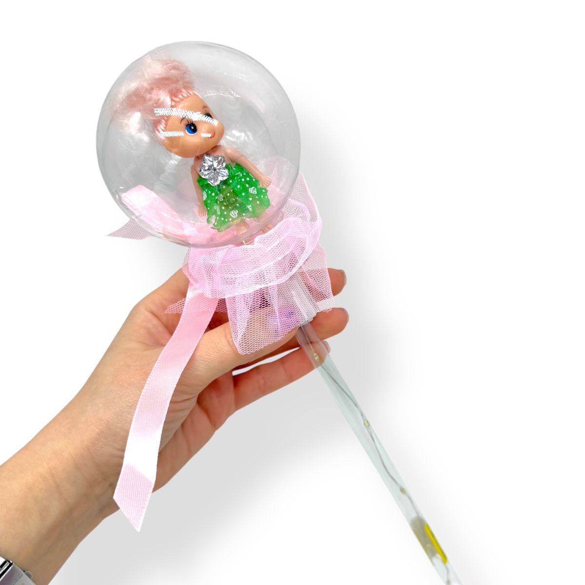 Паличка, що світиться з лялькою (рожева)  фото 2