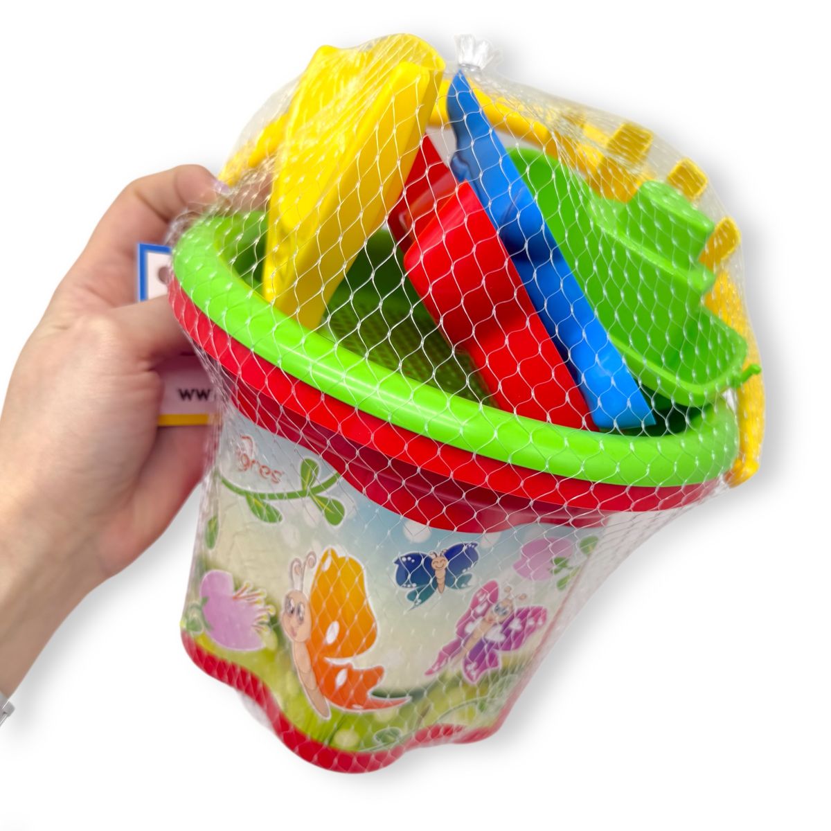 Набір для гри з піском "Квіточка", 7 елементів червоний  фото 2