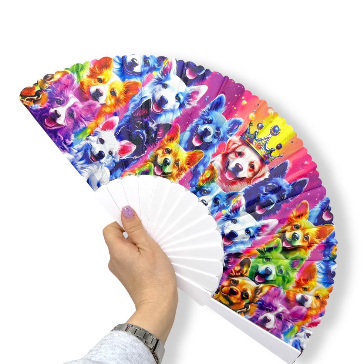 Аксесуар віяло мікс видів (котики та собачки)  фото 2