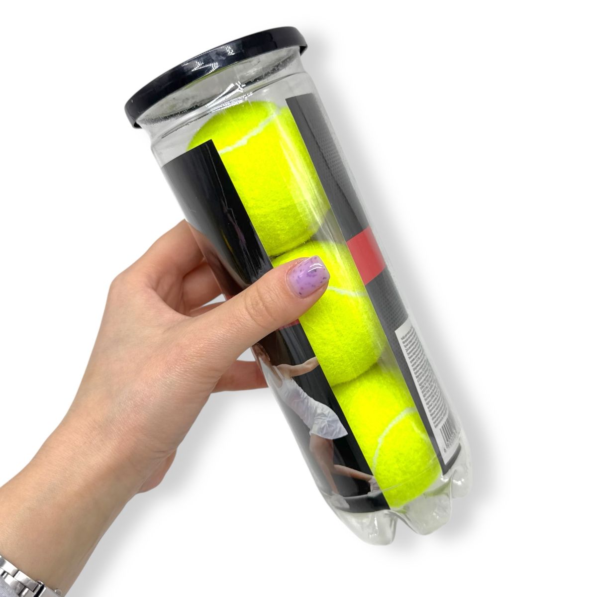 Мʼяч для тенісу 3 мʼячики в наборі, в колбі  фото 2