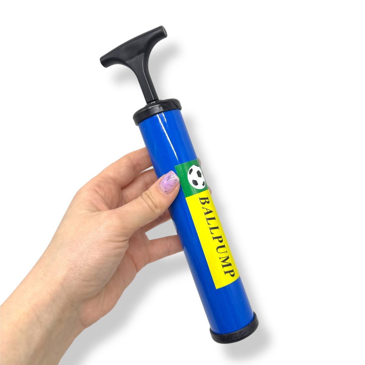 Насос для мячів 25 см у пакеті (СИНІЙ)  фото 2