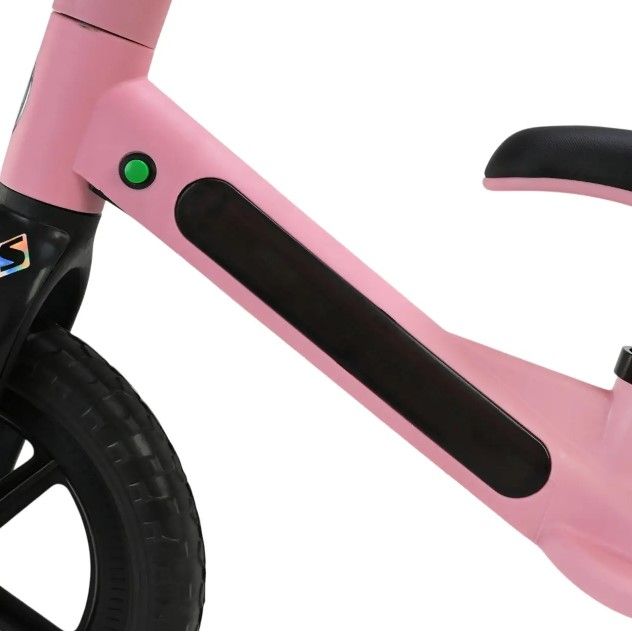 Велобіг (рама з нейлонового скловолокна, колеса EVA, світло, звук) рожевий  у короб.  75*14*45 см  фото 2