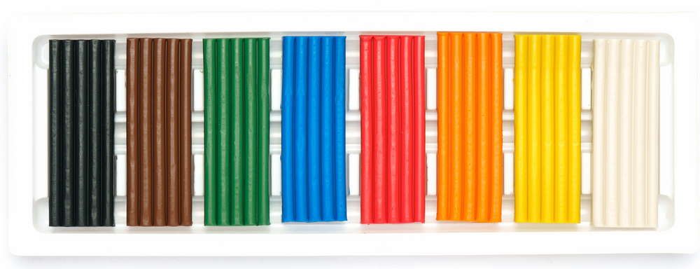 Пластилін прямокутний, (8 кольорів)  фото 2