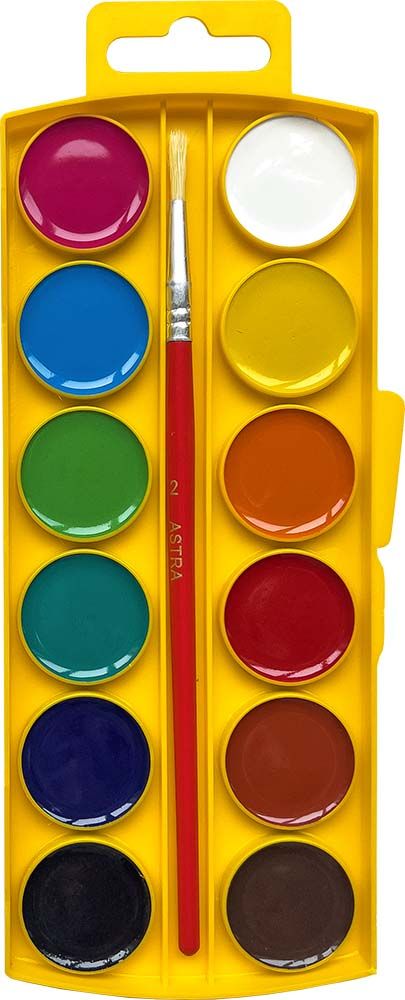 Фарби акварельні медові 12 кольорів  фото 2