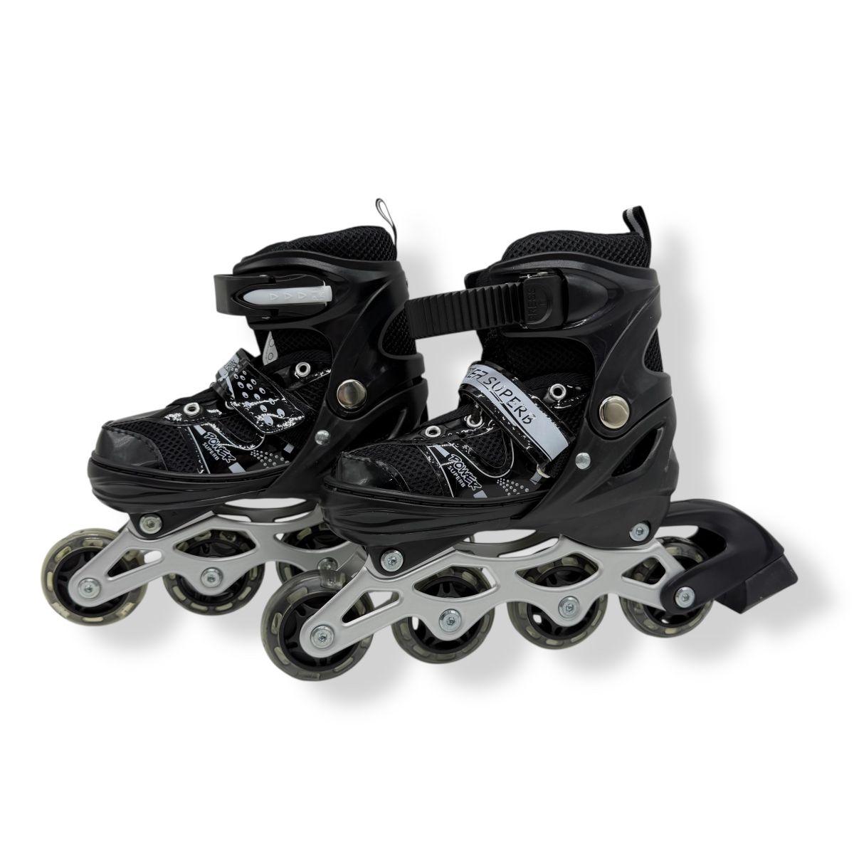 Ролики колеса PVC розмір S (30-33) в сумці (ЧОРНІ)  фото 2