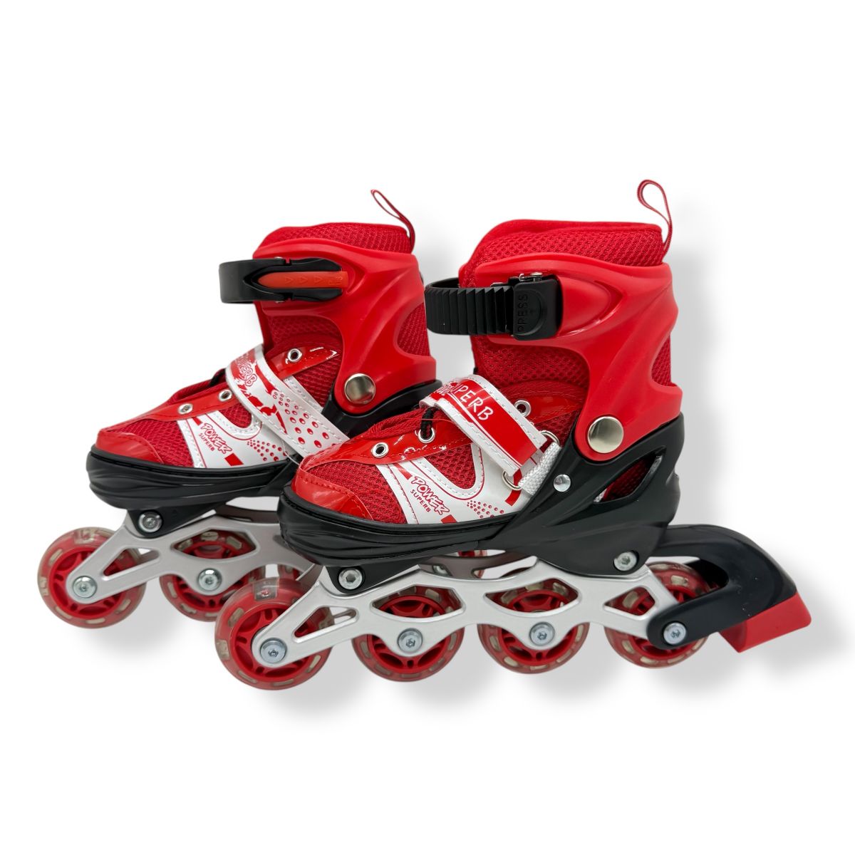 Ролики колеса PVC розмір S (30-33) в сумці (ЧЕРВОНІ)  фото 2