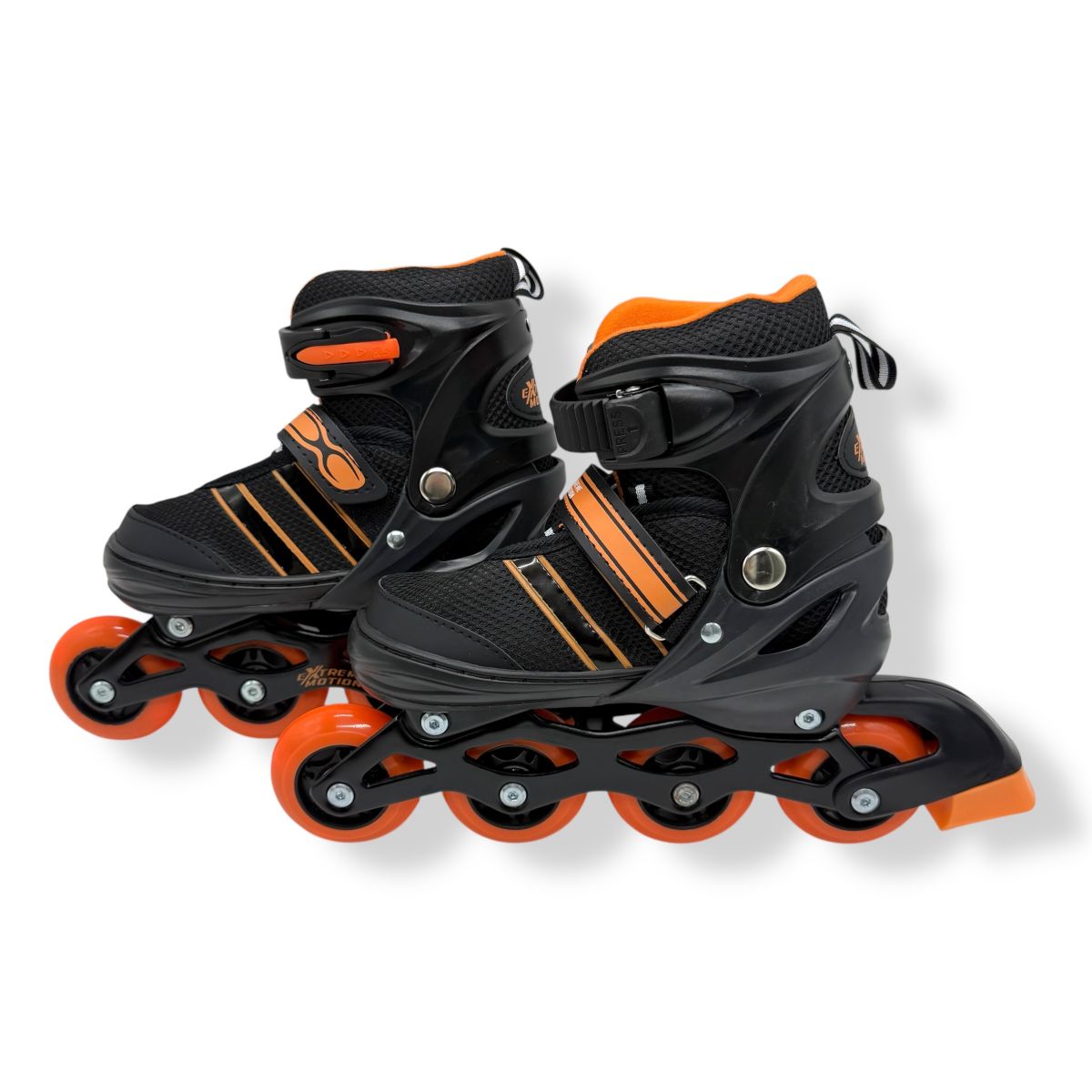 Роликовi ковзани розмір M (34-37) колеса PU 1 світло  сумка (ПОМАРАНЧЕВІ)  фото 2