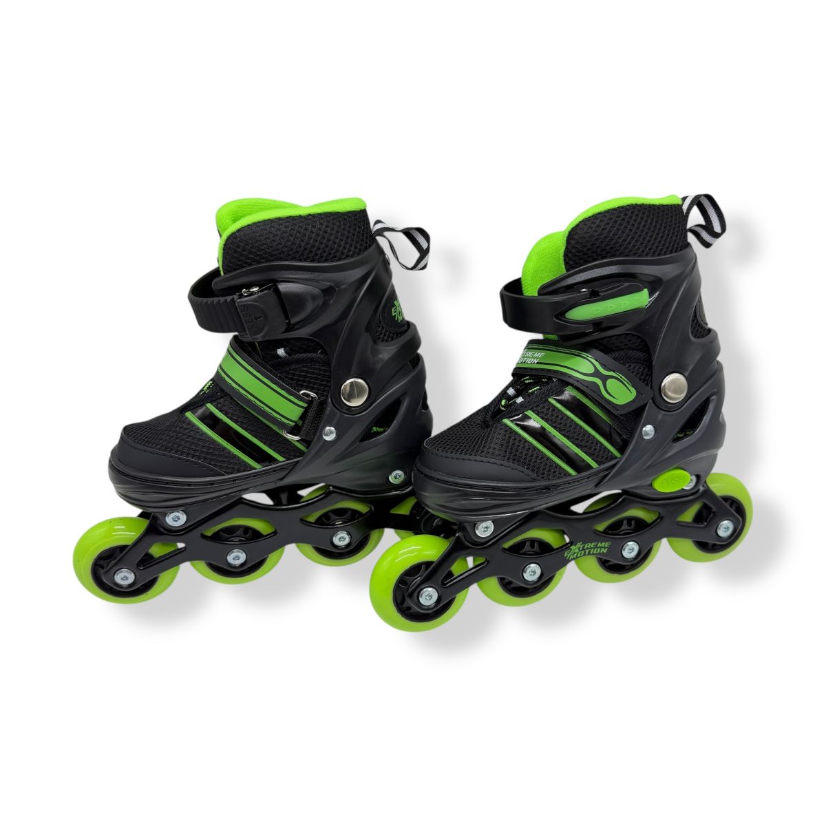 Роликовi ковзани розмір M (34-37) колеса PU 1 світло  сумка (САЛАТОВІ)  фото 2