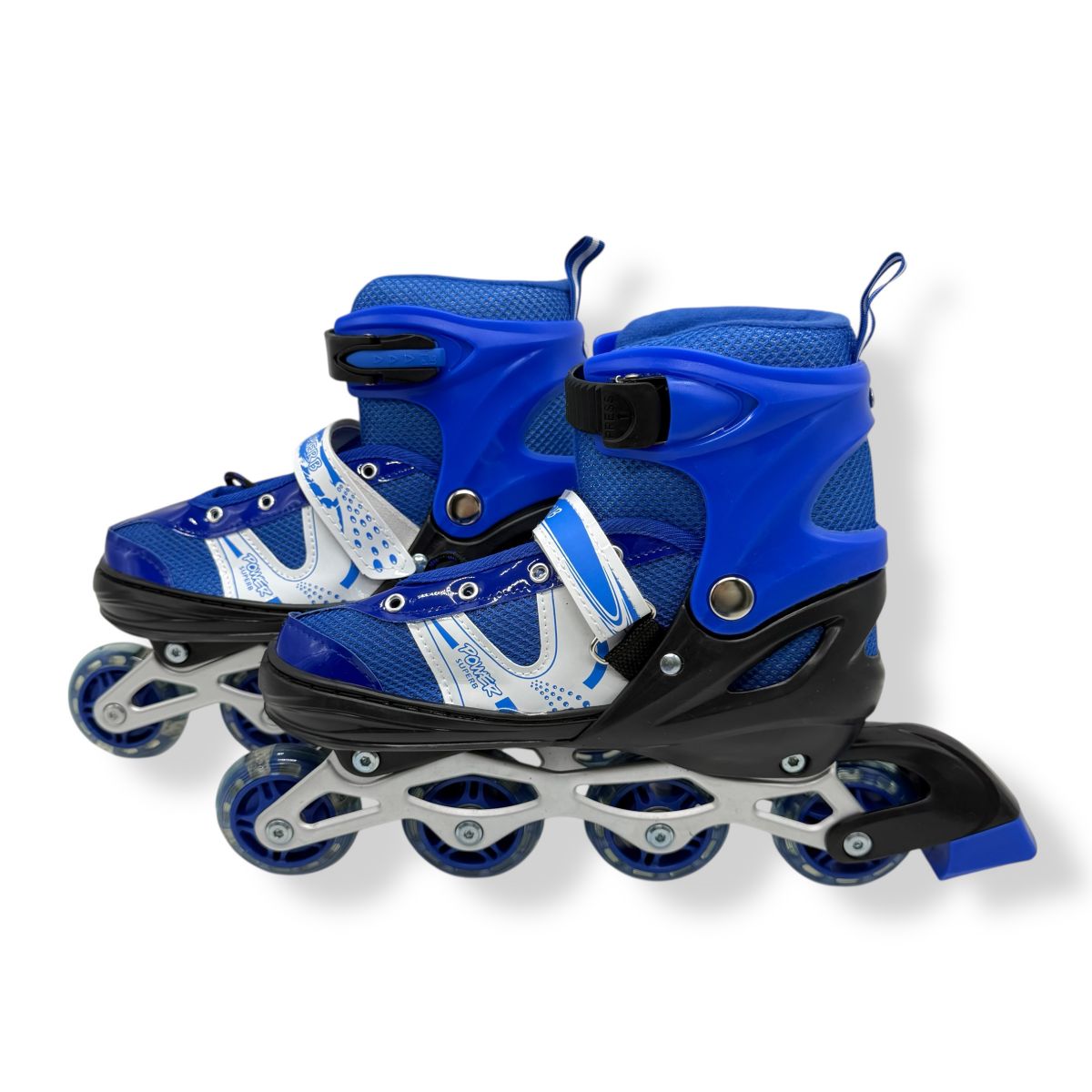 Ролики колеса PVC розмір L (38-41) в сумці (СИНІ)  фото 2