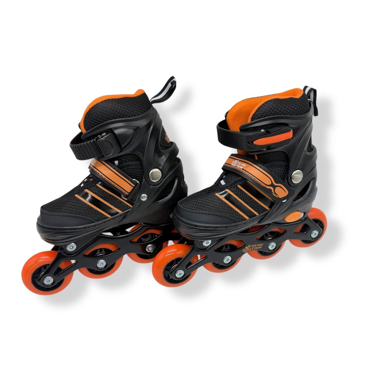 Роликовi ковзани розмір S (30-33) колеса PU 1 світло у сумці (ПОМАРАНЧЕВІ)  фото 2