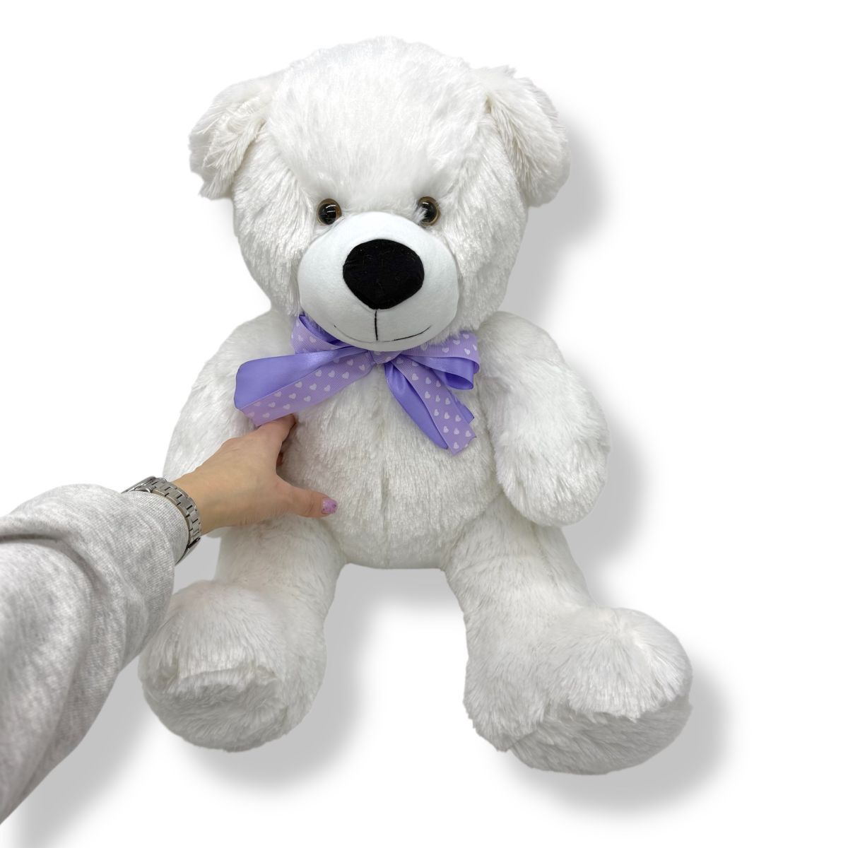 Мʼяка іграшка "Ведмедик Тедді" 60 см (БІЛИЙ)  фото 2