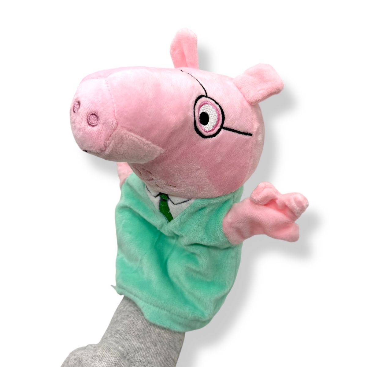 Мʼяка іграшка-рукавичка "Тато Свин" (МʼЯТНИЙ) 21см  фото 2