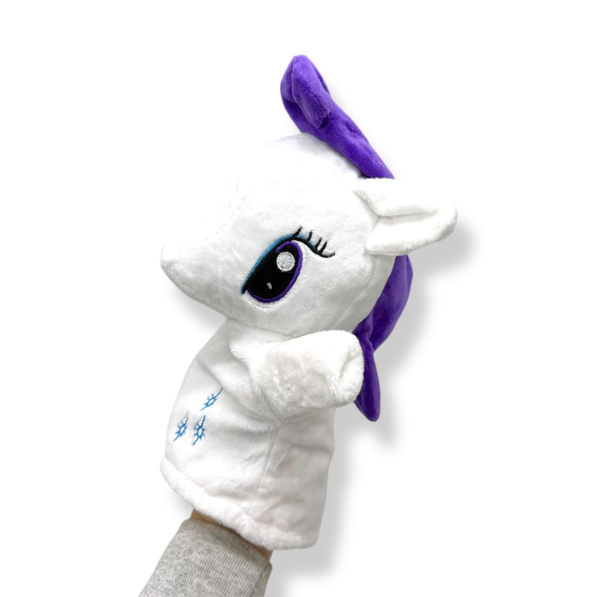 Мʼяка іграшка-рукавичка "Поні" (23см) (БІЛА)  фото 2