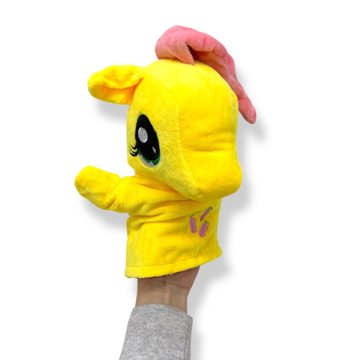 Мʼяка іграшка-рукавичка "Поні" (23см) (ЖОВТА)  фото 2