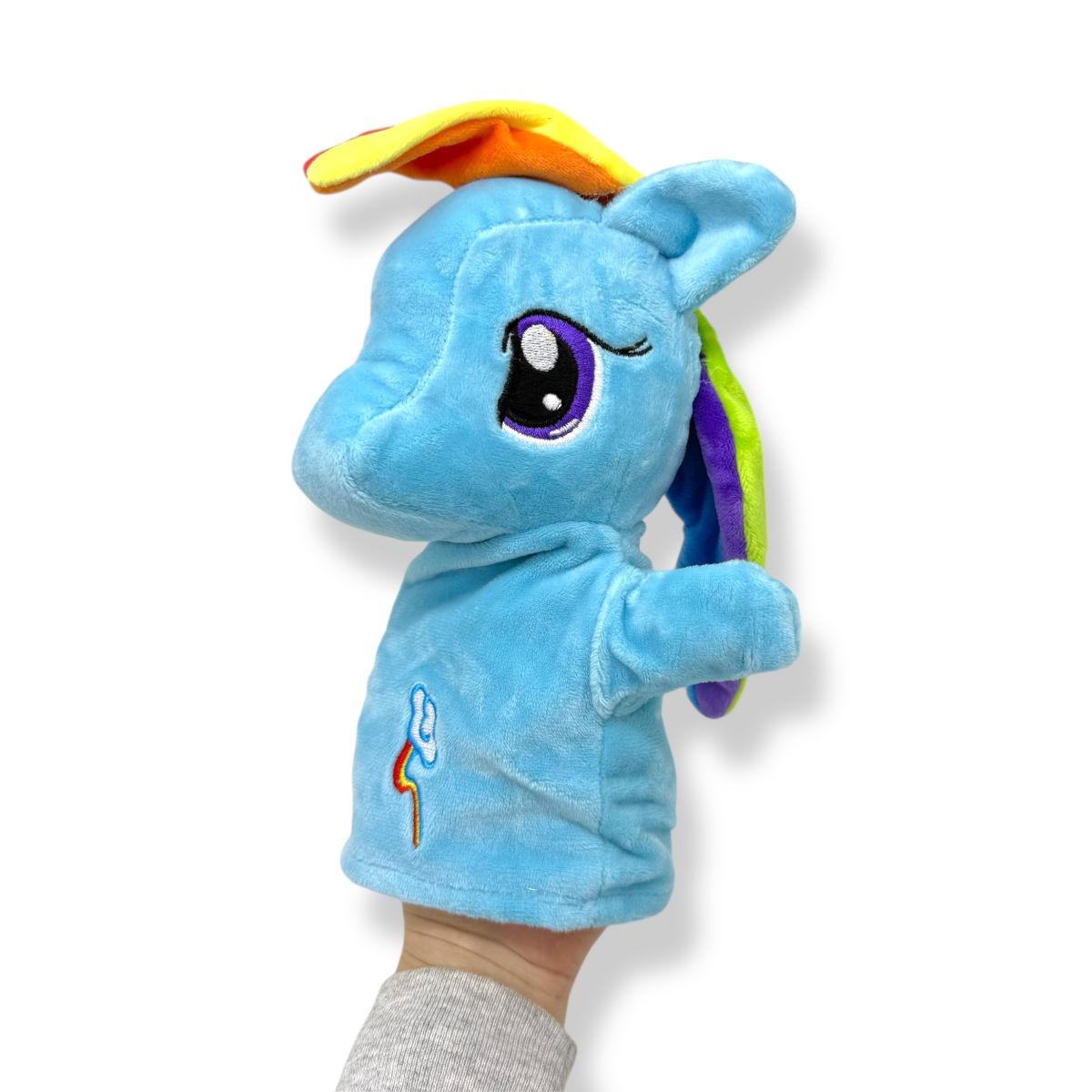 Мʼяка іграшка-рукавичка "Поні" (23см) (БЛАКИТНА)  фото 2