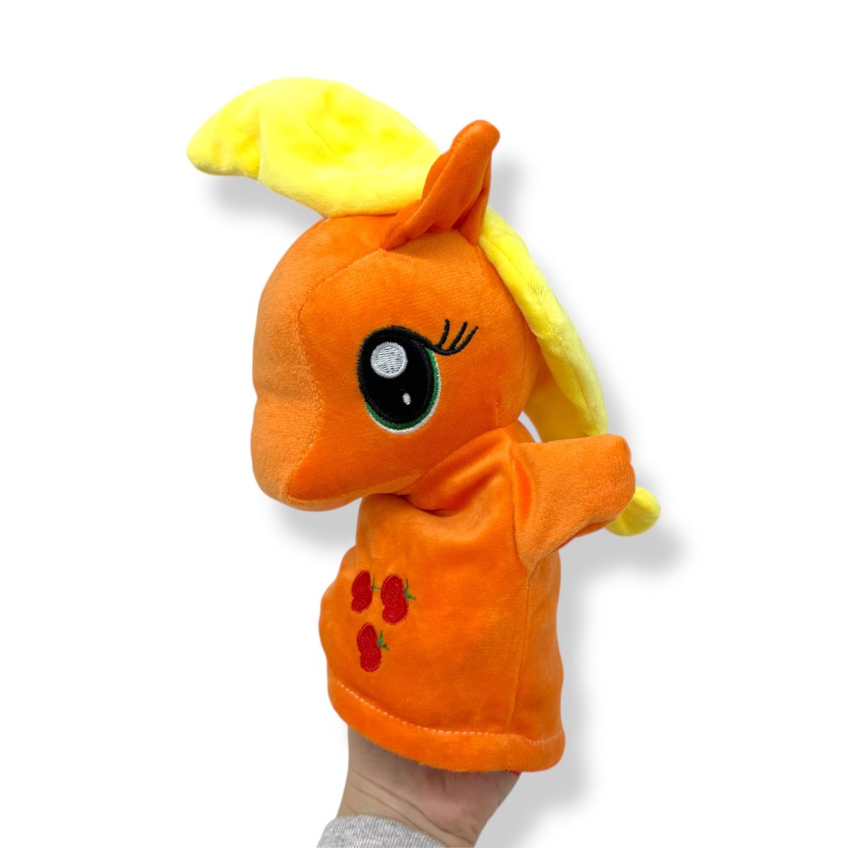 Мʼяка іграшка-рукавичка "Поні" (23см) (ПОМАРАНЧЕВА)  фото 2