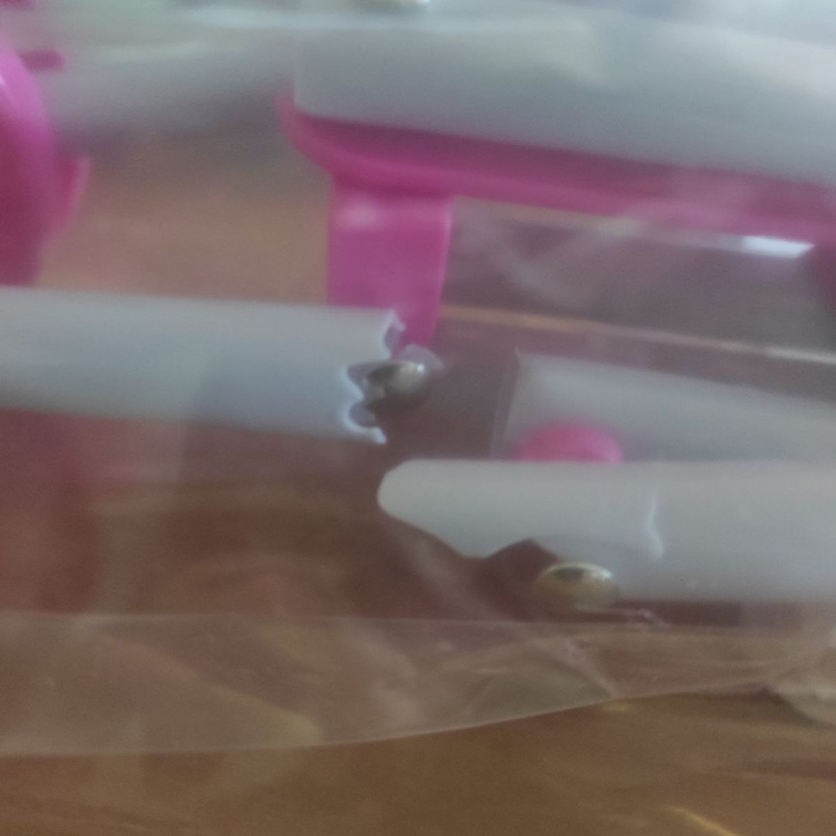 Уцінка.  Візок-тростина для ляльок (МАЛИНОВИЙ) Відломана одна пара колес  фото 2