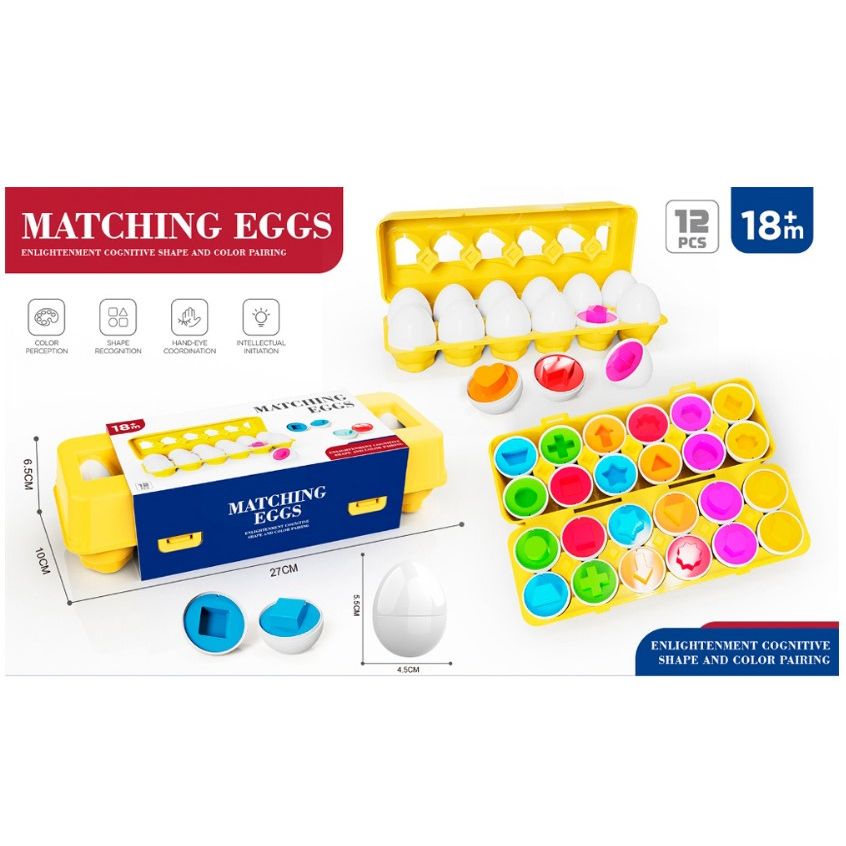 Розвиваючий сортер "Яйця" р. 27x10x6,5 см  фото 2