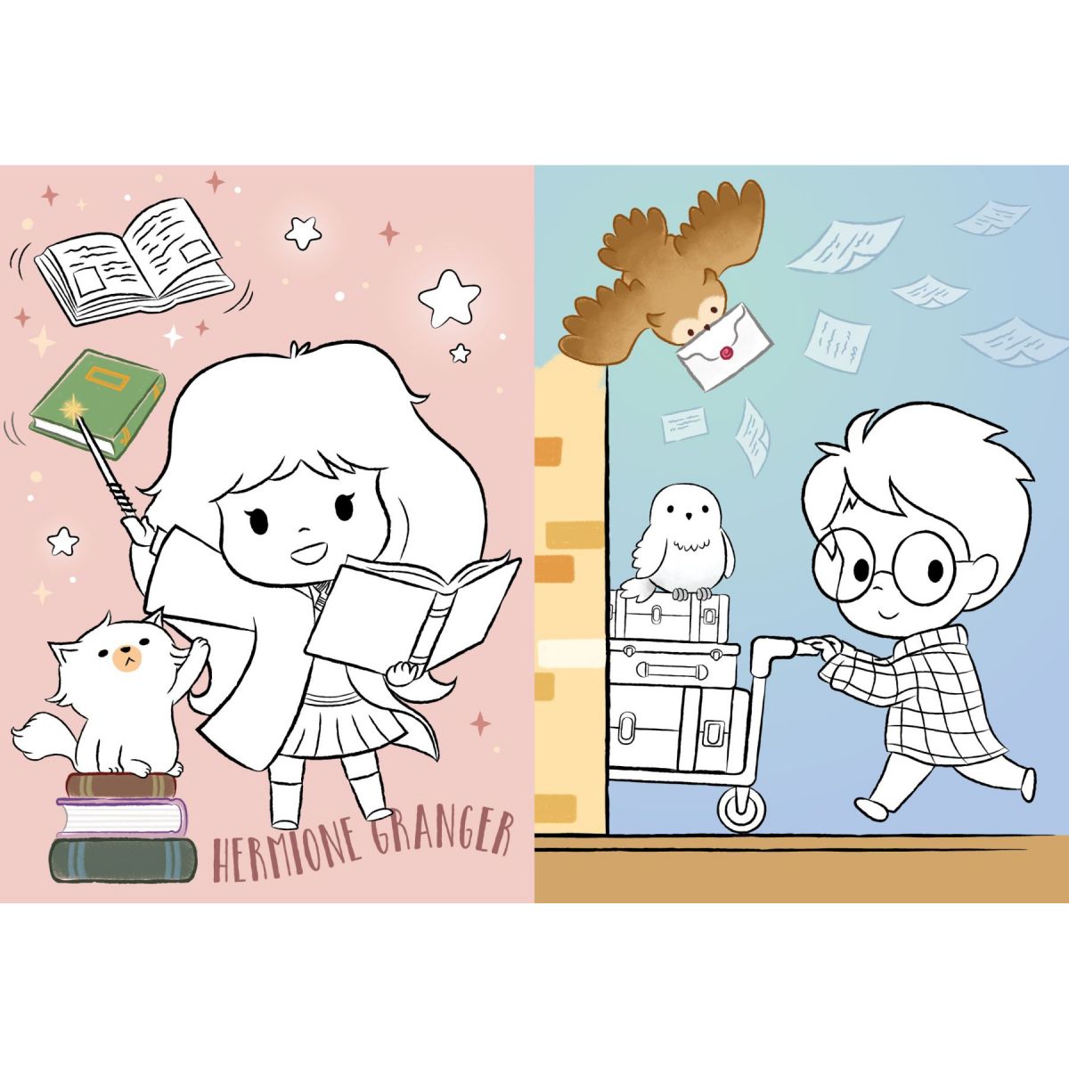 Розмальовка WB "Harry Potter: Гаррі та Гоґвортс" зі стікерами  фото 2