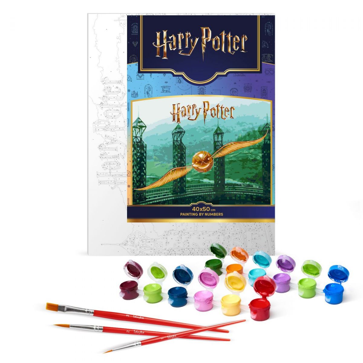 Картина за номерами з фарбами металік "Harry Potter: Золотий Снітч" 40х50см  фото 2