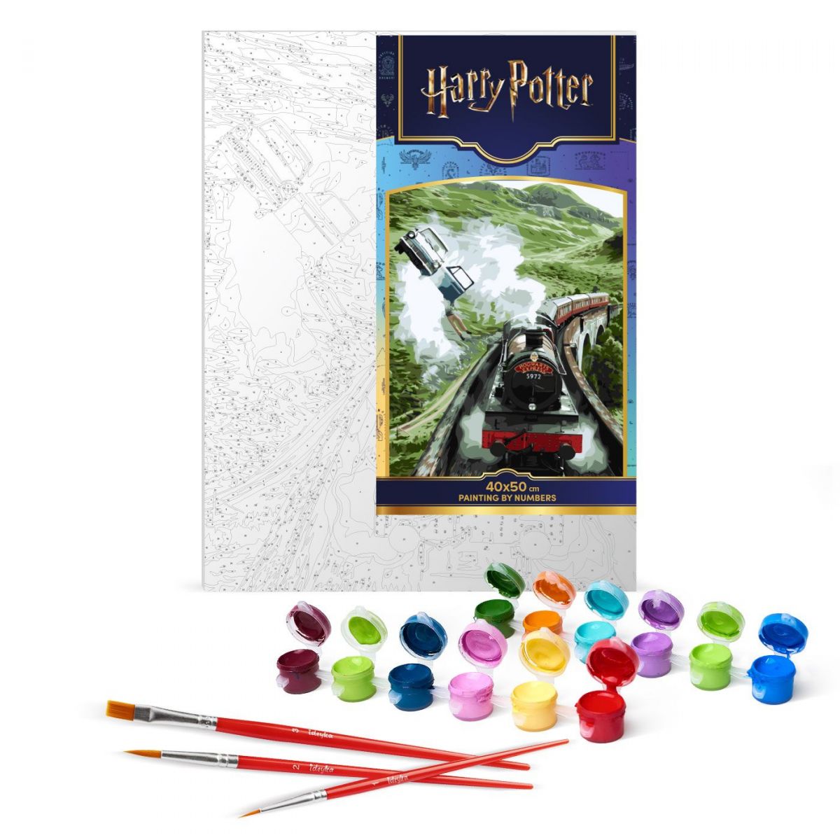 Картина за номерами "Harry Potter: Політ до Гоґвортсу" 40х50см  фото 2