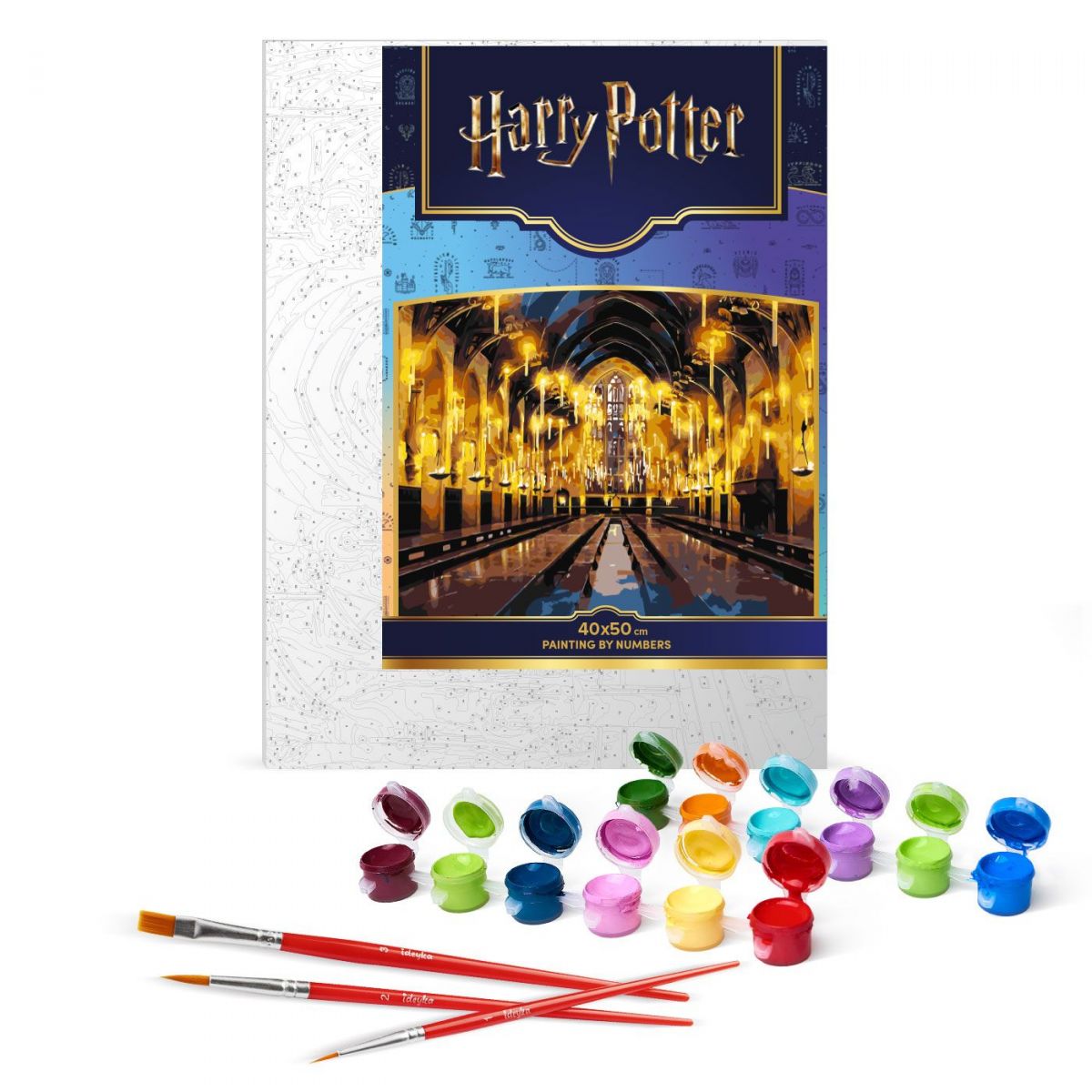 Картина за номерами з фарбами металік "Harry Potter: Велика зала" 40х50см  фото 2