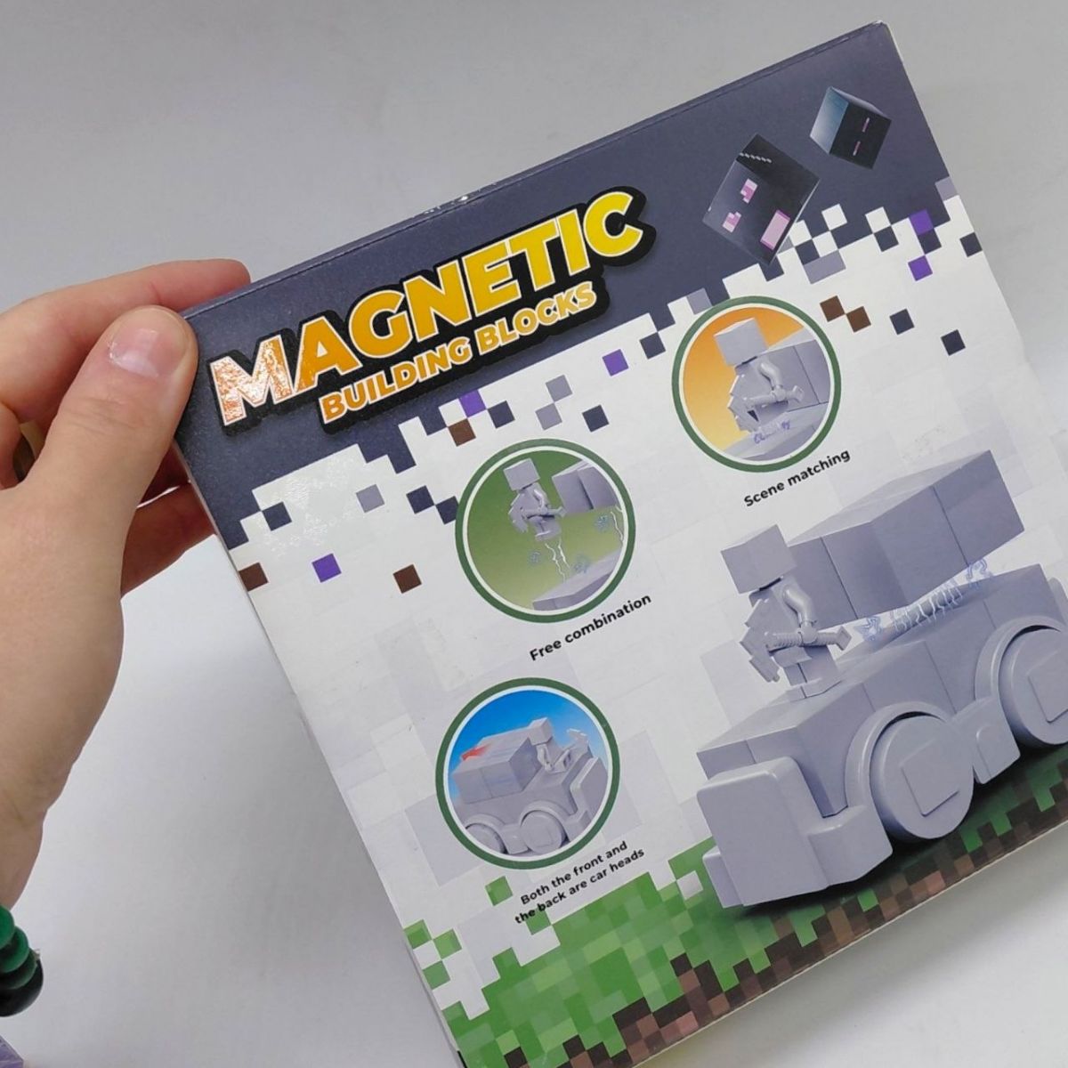 Магнітний конструктор "MINECRAFT" машинки (ЕНДЕРМЕН)  фото 2