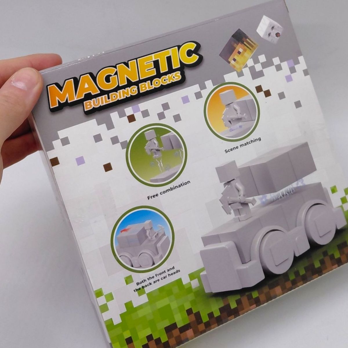 Магнітний конструктор "MINECRAFT" машинки (ГАСТ)  фото 2