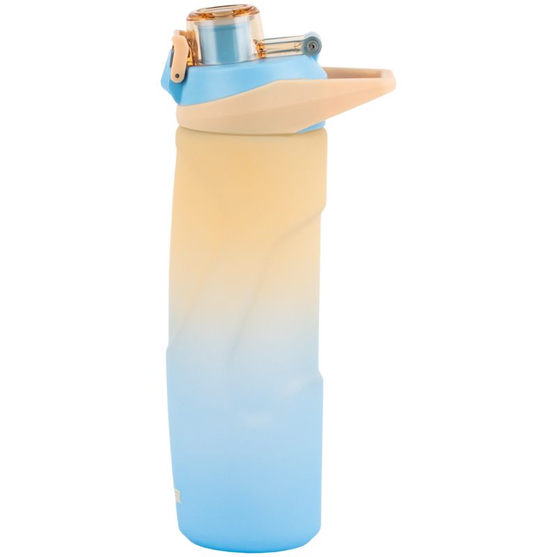Пляшечка для води 760 мл, бежево-синя  фото 2