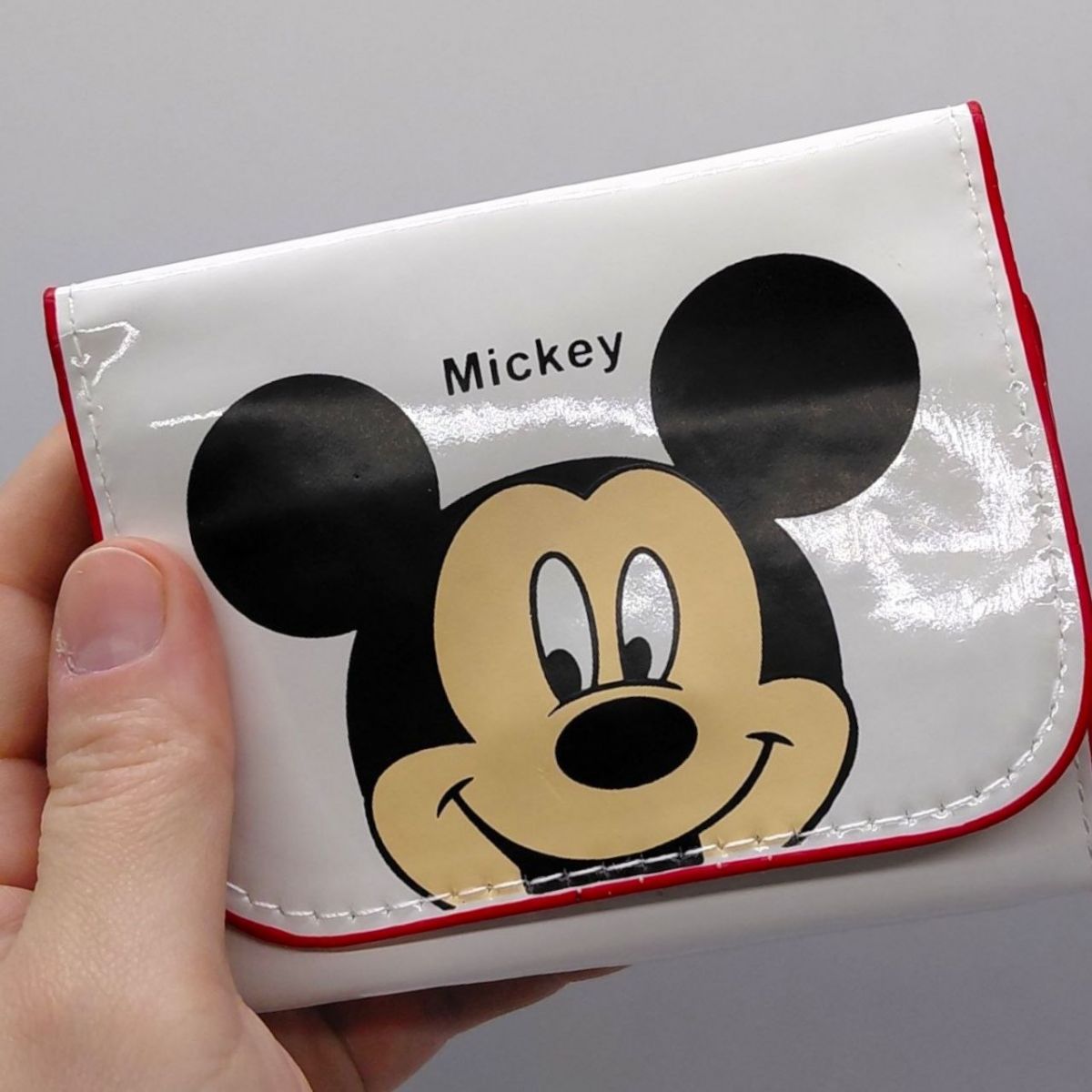 Сумочка лакована Міккі Маус, 11,5 см (БІЛА)  фото 2