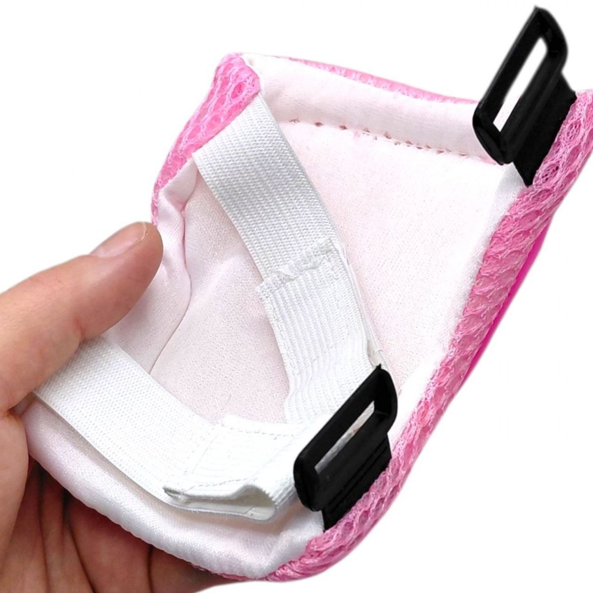 Захисний набір: налокітники, наколінники, запʼястя, у сітці (ЧЕРВОНИЙ)  фото 2