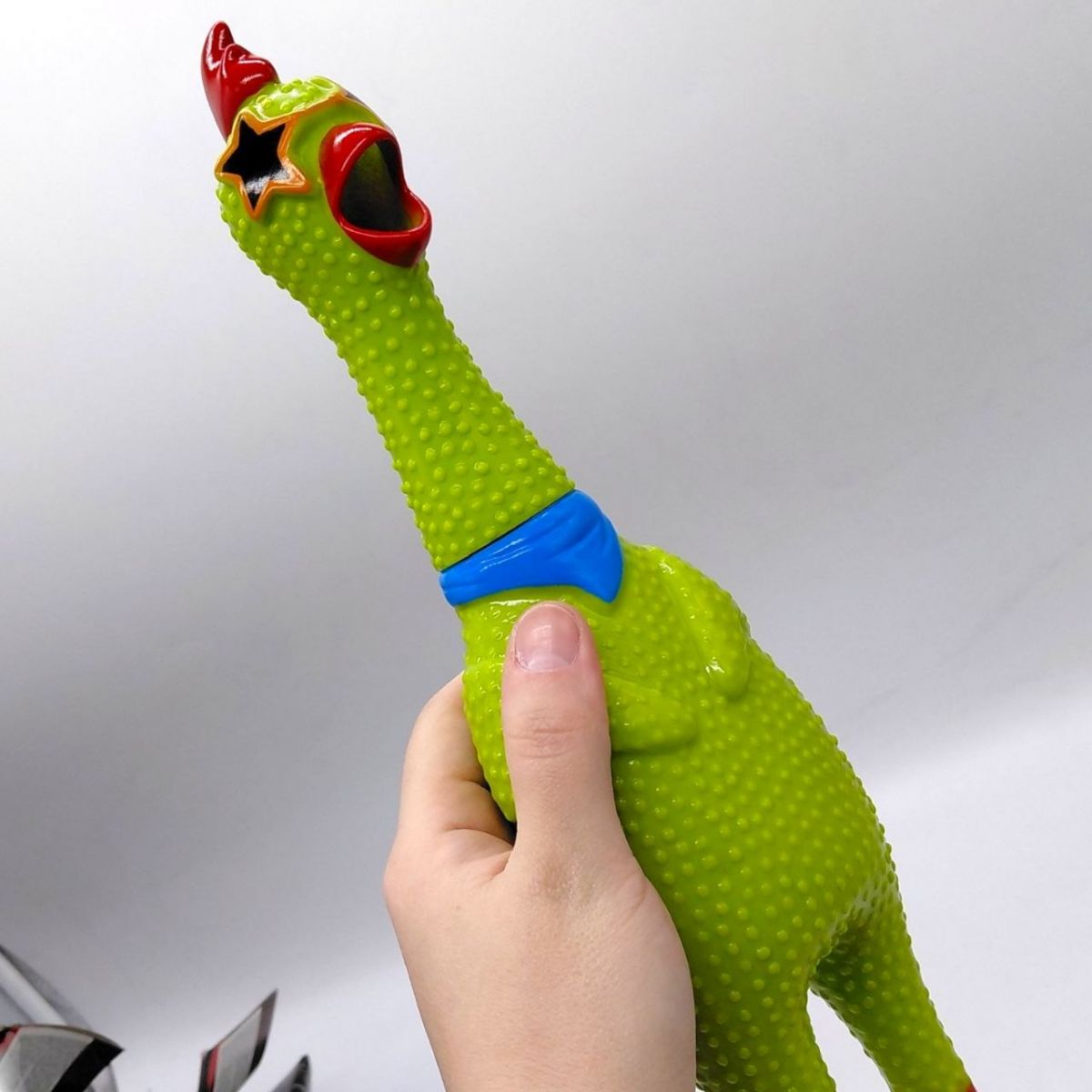 Антистрес “Курка крикун”, кричить при натисканні (ПОМАРАНЧЕВИЙ)  фото 2