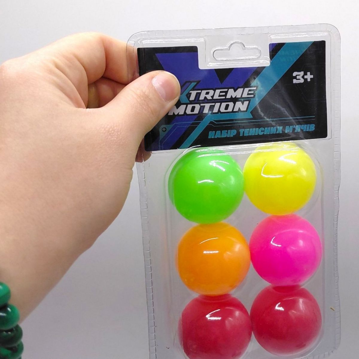 Мʼячики для тенісу (матеріал PP, 6 шт в упак. слюда)  фото 2