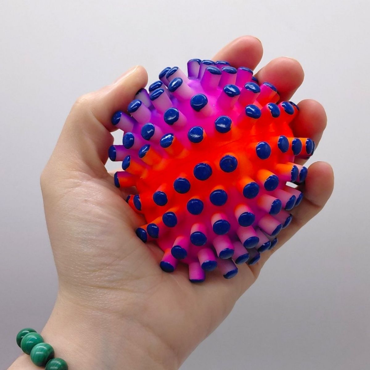 Мʼяч гумовий 3ʼʼ (мікс кольори) 90г  фото 2