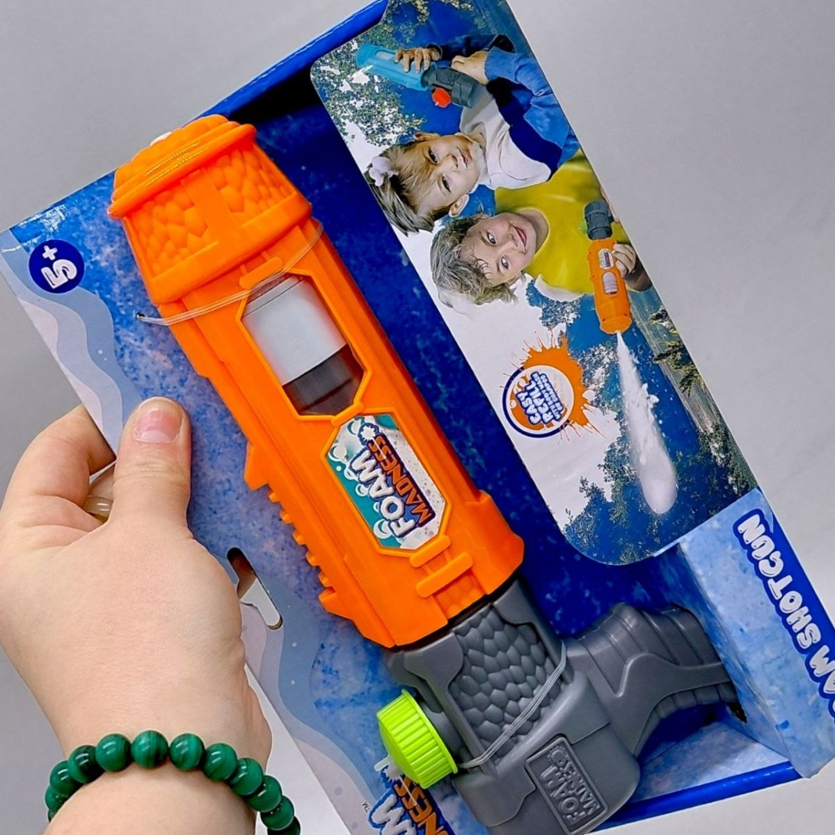 Водний пістолет (стріляє піною) 24,5 см  фото 2