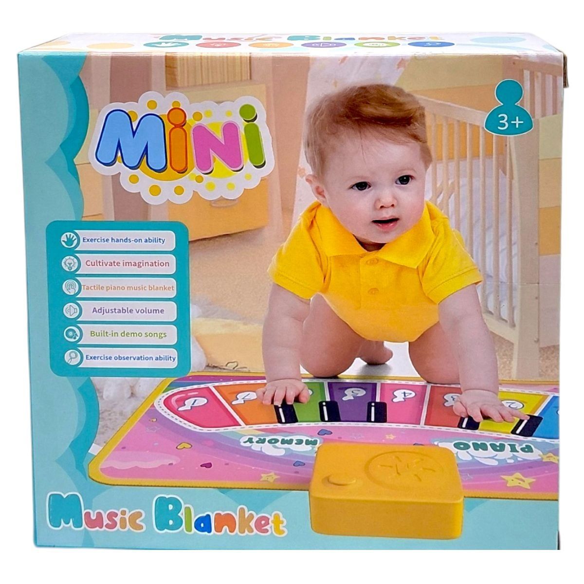 Музичний килимок, р-р килимка 46*24,5см. , у короб.  16*16*5,3см.  фото 2