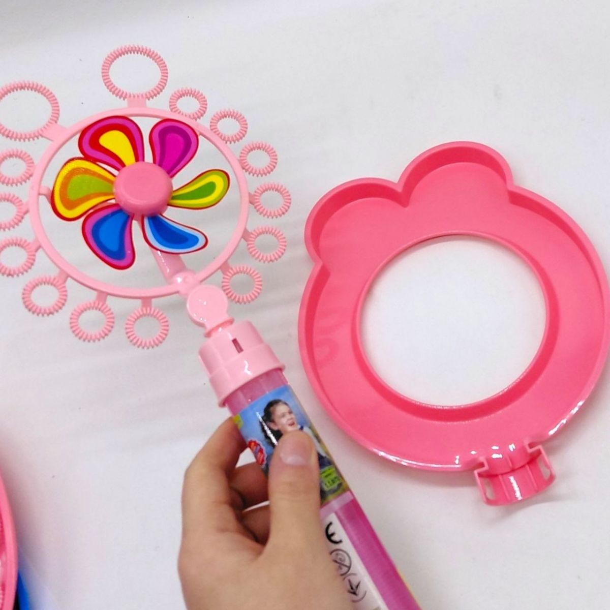 Мильні бульбашки з вітряком (РОЖЕВИЙ)  фото 2