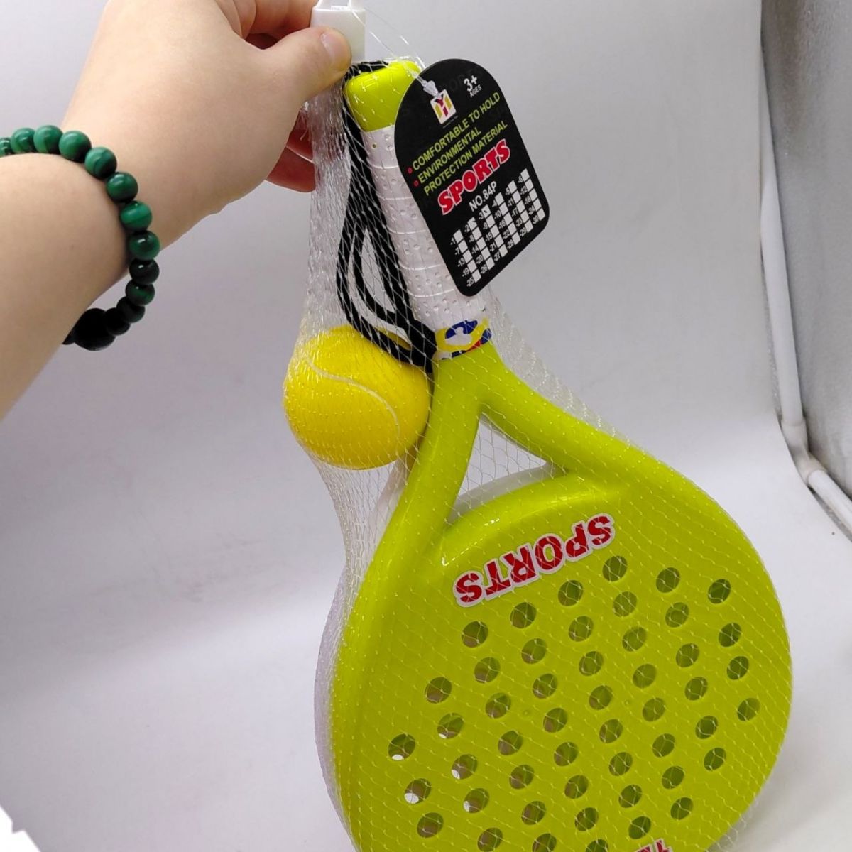 Теніс пляжний (2 ракетки з мʼячиком) 40*22*3 см  фото 2