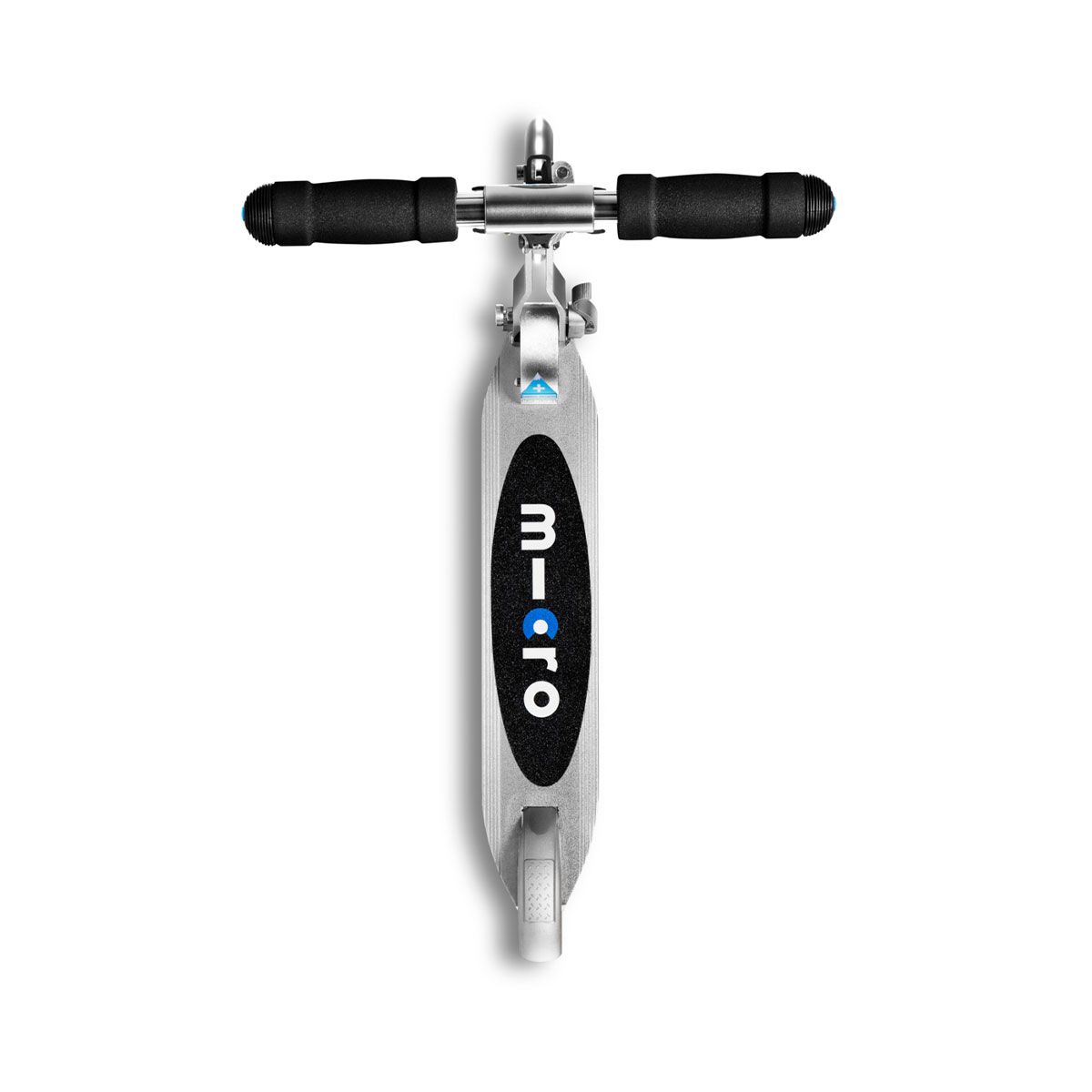 Самокат MICRO серии Sprite LED – Матовый серебристый  фото 2