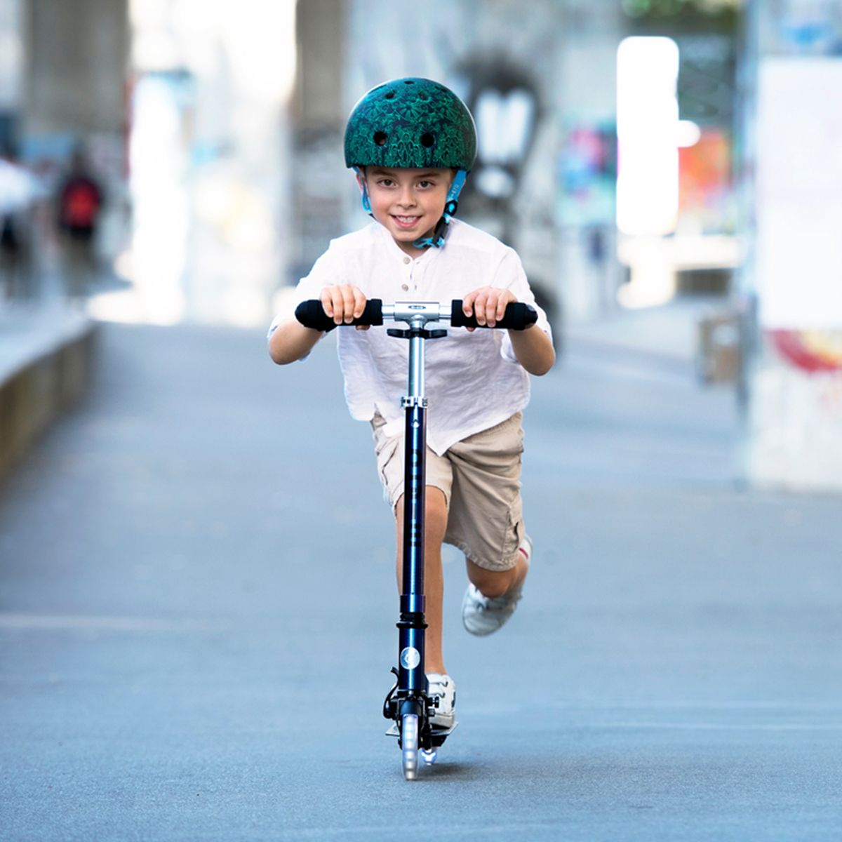 Самокат Micro серии Sprite LED – Перламутровый микс  фото 2