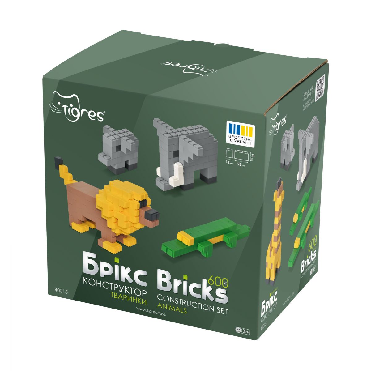 Конструктор Брікс тваринки 600 ел. , Tigres  фото 2