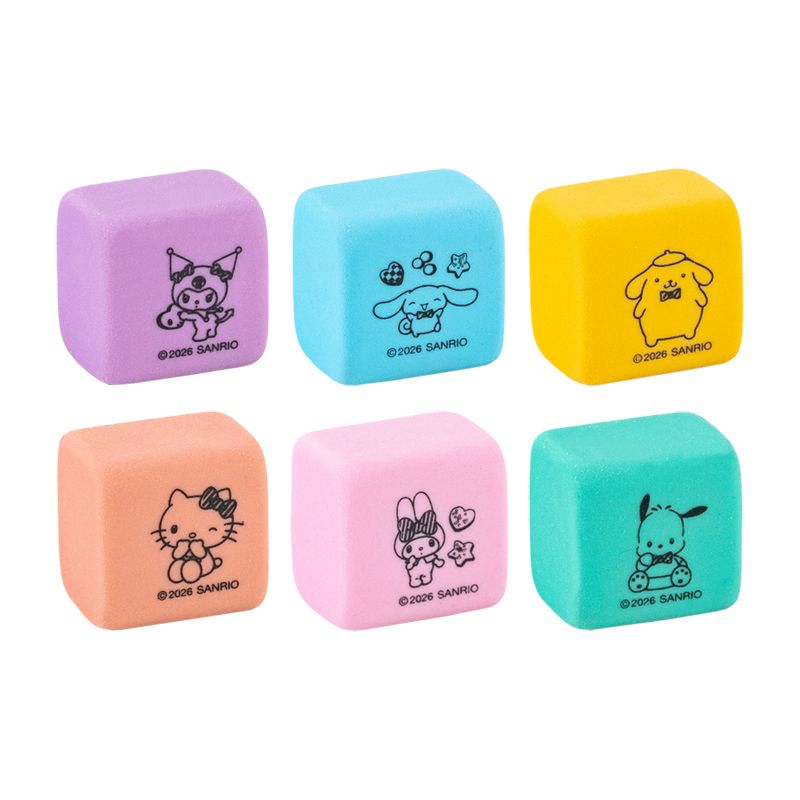 Набір гумок у пластик.  боксі Hello Kitty and Friends 6 шт. ,  фото 2