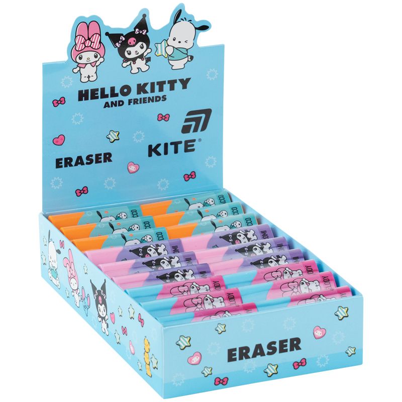 Гумка кольорова НK, асорті  фото 2